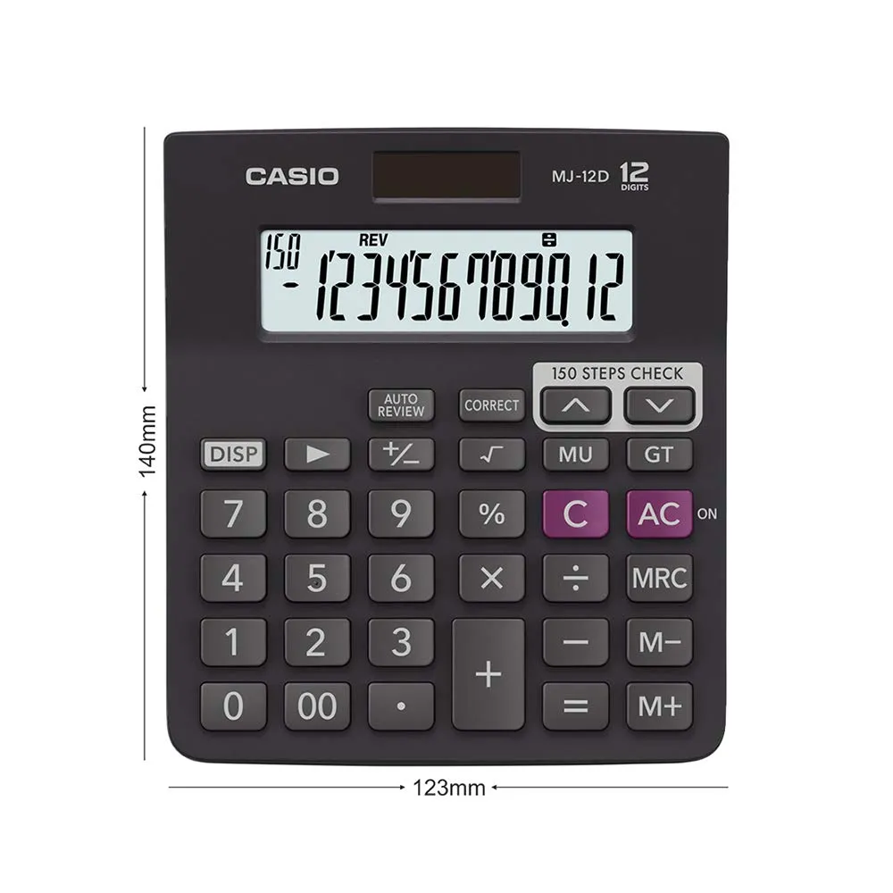 Casio MJ 12D Calculator view 2